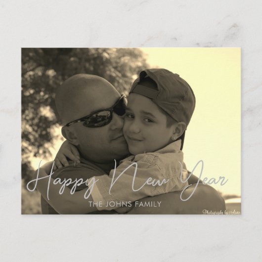 Minimalistisch Briefkaart van Sepia uit de Happy N (Voorkant)