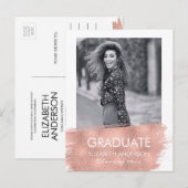 Minimalistisch Briefkaart voor bekendmaking van fo (Voorkant / Achterkant)