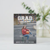 Minimalistisch Briefkaart voor bekendmaking van fo (Staand voorkant)