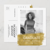 Minimalistisch Briefkaart voor bekendmaking van fo (Voorkant / Achterkant)