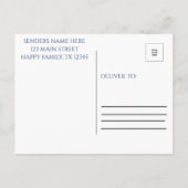 Minimalistisch Briefkaart voor gezinshereniging (Achterkant)