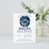 Minimalistisch Briefkaart voor gezinshereniging (Staand voorkant)