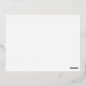 Minimalistisch Briefkaart voor goudflens White Fer (Achterkant)