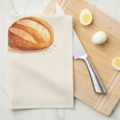 Minimalistisch Brood en Olijfolie Theedoek (Quarter Fold)