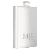 Minimalistisch bruidsjonker cadeau met monogram flacon (Rechts)