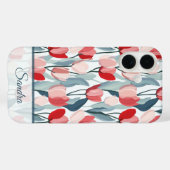 Minimalistisch bruidsmeisje cadeau tulp bloemstuk Case-Mate iPhone case (Achterkant (horizontaal))