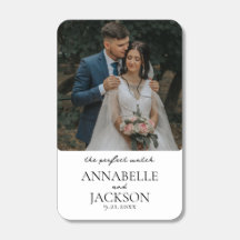 minimalistisch bruidspaar Foto