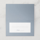 Minimalistisch bruiloft Blauw Plaatskaartje (Buitenkant ongevouwen)