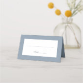 Minimalistisch bruiloft Blauw Plaatskaartje (Voorkant)