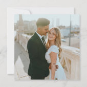 Minimalistisch bruiloft Hartelijk dank Bedankkaart (Achterkant)