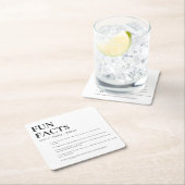 Minimalistisch bruiloft kartonnen onderzetters (Insitu)