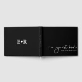 Minimalistisch Bruiloft Modern Script Monogram | Z Gastenboek (Volledig)