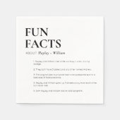 Minimalistisch bruiloft servet (Voorkant)