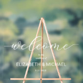 Minimalistisch bruiloft Welkom Acryl Bord (Neutraal)