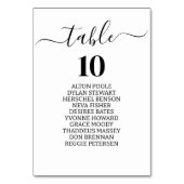 Minimalistisch Bruiloft Zitschema Plan Bruiloft Kaart (Voorkant)