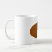 Minimalistisch bruin baret Frans Pet Koffiemok (Links)