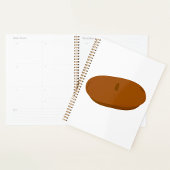 Minimalistisch bruin baret Frans Pet Planner
