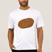 Minimalistisch bruin baret Frans Pet T-shirt (Voorkant)