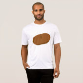 Minimalistisch bruin baret Frans Pet T-shirt (Voorkant volledig)