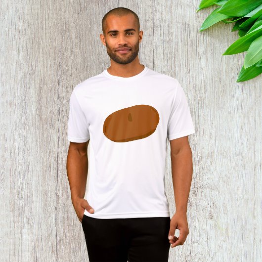 Minimalistisch bruin baret Frans Pet T-shirt