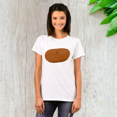 Minimalistisch bruin baret Frans Pet T-shirt
