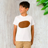 Minimalistisch bruin baret Frans Pet T-shirt