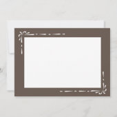 Minimalistisch bruin bedankkaart (Achterkant)