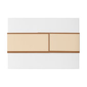 Minimalistisch bruin en beige Afstuderen gepersona Uitnodigingen Wikkel (Achterkant Voorbeeld)