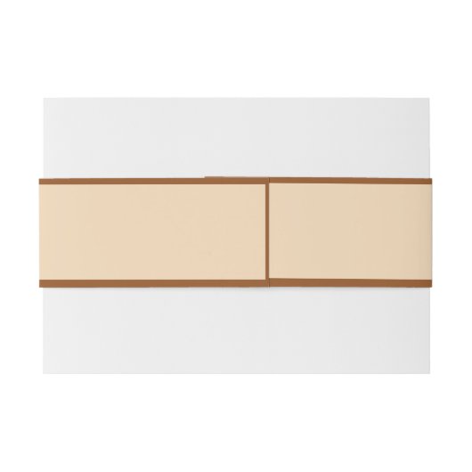 Minimalistisch bruin en beige Afstuderen gepersona Uitnodigingen Wikkel (Achterkant Voorbeeld)