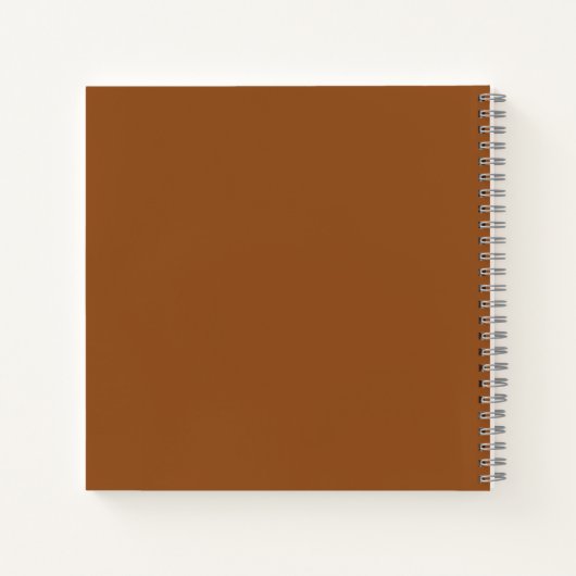Minimalistisch bruin en beige Afstuderen Notitieboek (Achterkant)