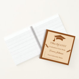 Minimalistisch bruin en beige Afstuderen Notitieboek