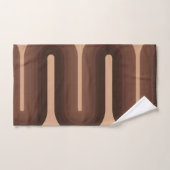 Minimalistisch bruin Geo Bad Handdoek (Handdoek)