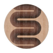 Minimalistisch bruin Geo Snijplank (Voorkant)