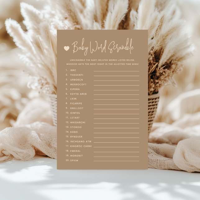 Minimalistisch bruin geslacht onthult Baby-woord s (Creator heeft geüpload)