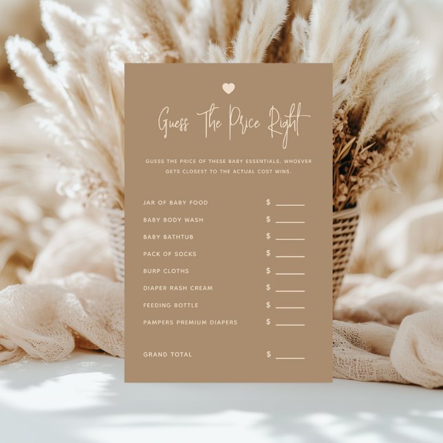 Minimalistisch bruin geslacht onthult de prijs (Creator heeft geüpload)