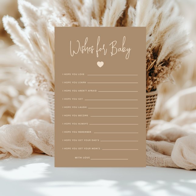 Minimalistisch bruin geslacht onthult wensen voor  (Creator heeft geüpload)