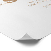 Minimalistisch bruin Kies een zitplaats zonder zij Poster (Hoek)