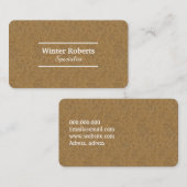 Minimalistisch bruin kraftpapier professional visitekaartje (Voorkant / Achterkant)