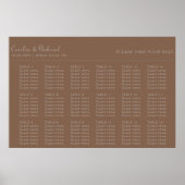 Minimalistisch bruin-nachtzeegras poster (Voorkant)