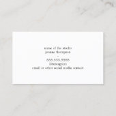 Minimalistisch Bruin Oranje Yoga Instructeur Visitekaartje (Achterkant)