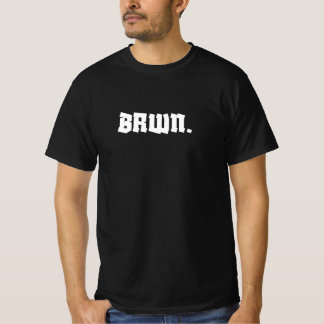 Minimalistisch bruin. Statement T-shirt – Bold Urb