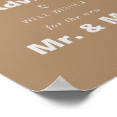 Minimalistisch bruinbruidbruinbruidend advies en g poster (Hoek)