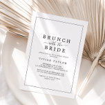 Minimalistisch Brunch met het Vrijgezellenfeest va Kaart<br><div class="desc">Deze minimalistische brunch met de bruidbruidbruidedoucheuitnodiging is perfect voor een eenvoudige trouwdouche. Het moderne romantische ontwerp kenmerkt klassieke zwarte en witte typografie in combinatie met een robuuste, maar elegante kalligrafie met een stijl met handschrift. in elke kleur. Houd het ontwerp eenvoudig en elegant, zoals het is, of personaliseer het door...</div>