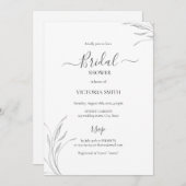 Minimalistisch Brunch met het Vrijgezellenfeest va Kaart (Voorkant / Achterkant)