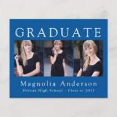 minimalistisch budget Afstuderen vier foto-aankond (Voorkant)