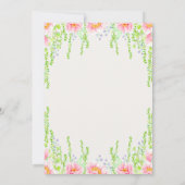 Minimalistisch budget bruiloft kaart (Achterkant)