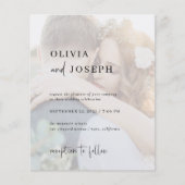 Minimalistisch budget | Twee uitnodiging voor een Flyer (Voorkant)