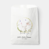 Minimalistisch Bunny en Vlinders Baby shower Bedankzakje (Voorkant)