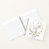Minimalistisch Bunny en Vlinders Baby shower Notitieboek (Binnen)