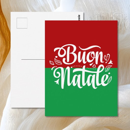 Minimalistisch Buon Natale Italiaanse kerst Briefkaart